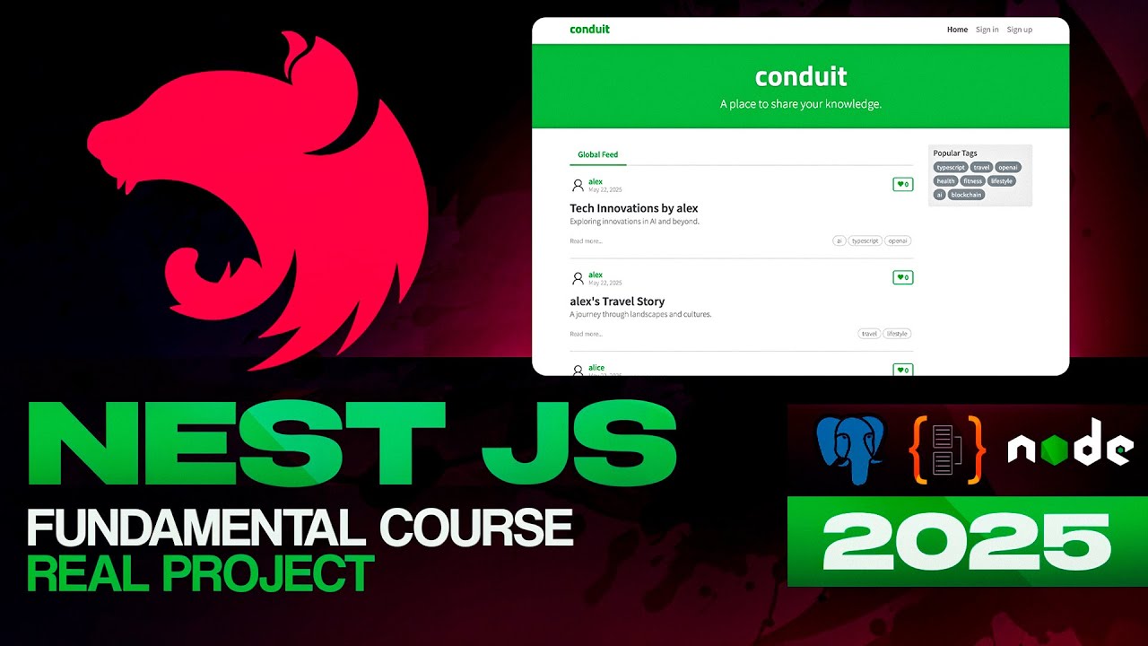 NestJS Crash Course | Build Real-World REST API with TypeScript, PostgreSQL & Node.js