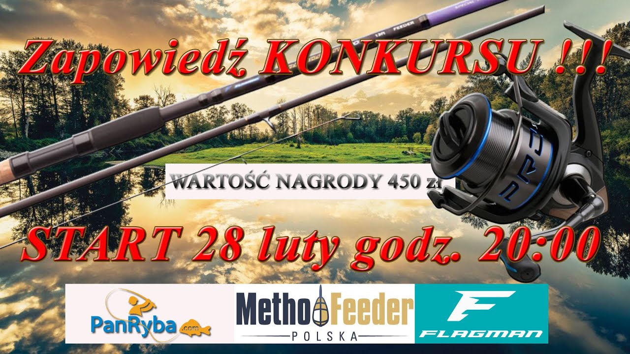 Kołowrotki do metody i feedera. Zapowiedź konkursu.