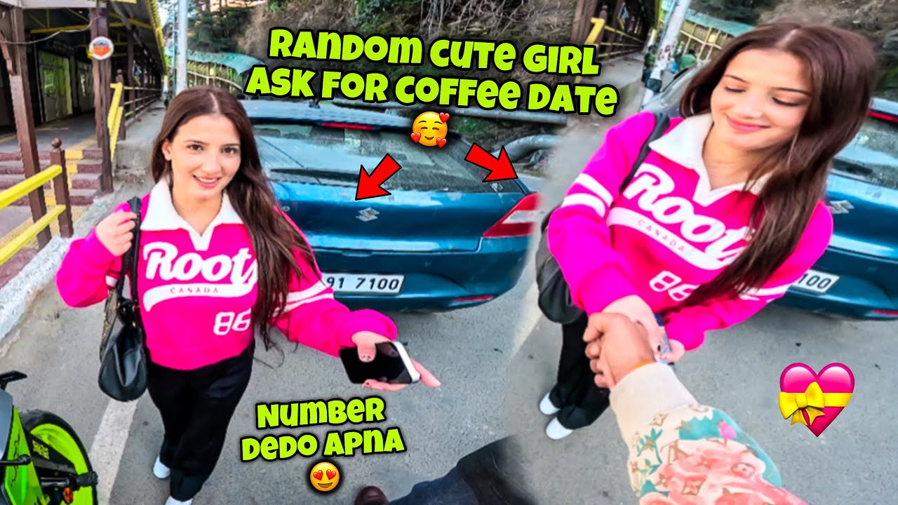 Random Cute Girl😍 ask for Coffee Date😱/Number dedo apna🥰/ preparation for ladakh ride