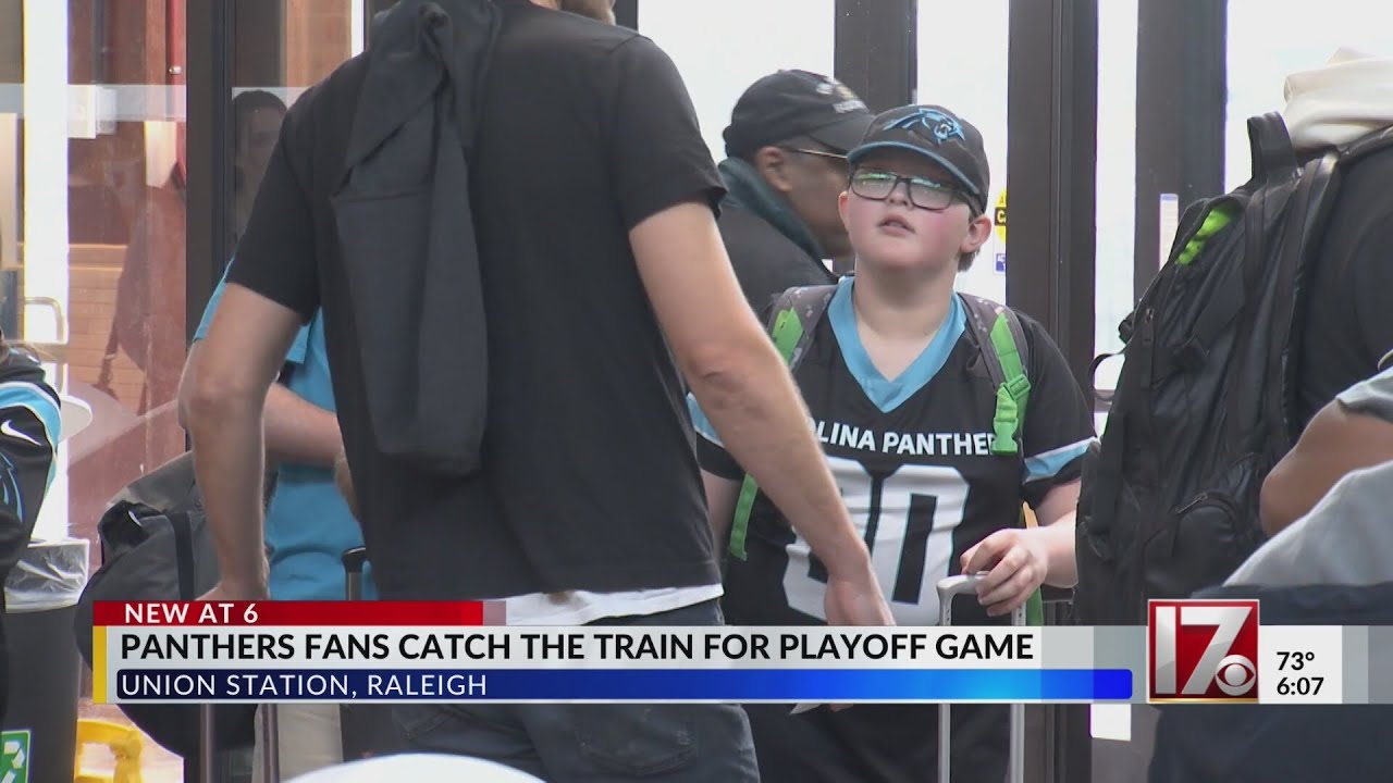 Triangle Panthers fans take train to wild card game