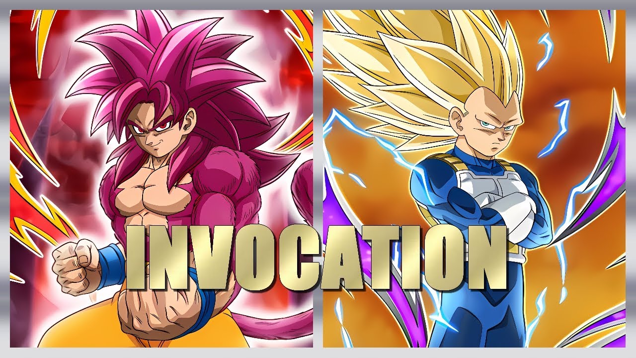 DBZ Dokkan Battle - Invocation 11 Ans : Goku SSJ4 et Vegeta SSJ 3 Daima