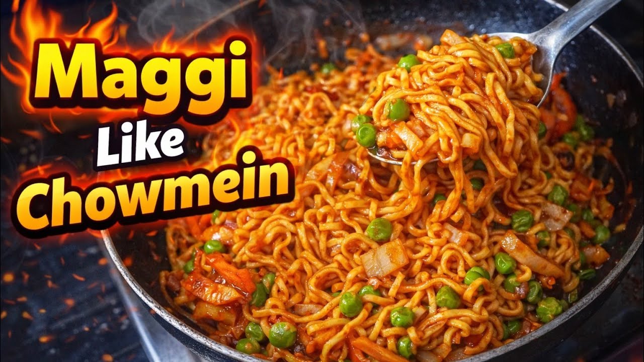 मैगी को इस तरह बनाया तो सब हैरान रह गए 🤤 | चाउमिन स्टाइल