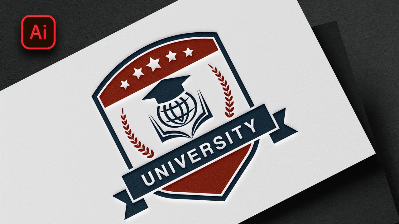 School University logo design||Professional|logo design||Adobe Illustrator Tutorials||Rasheed RGD