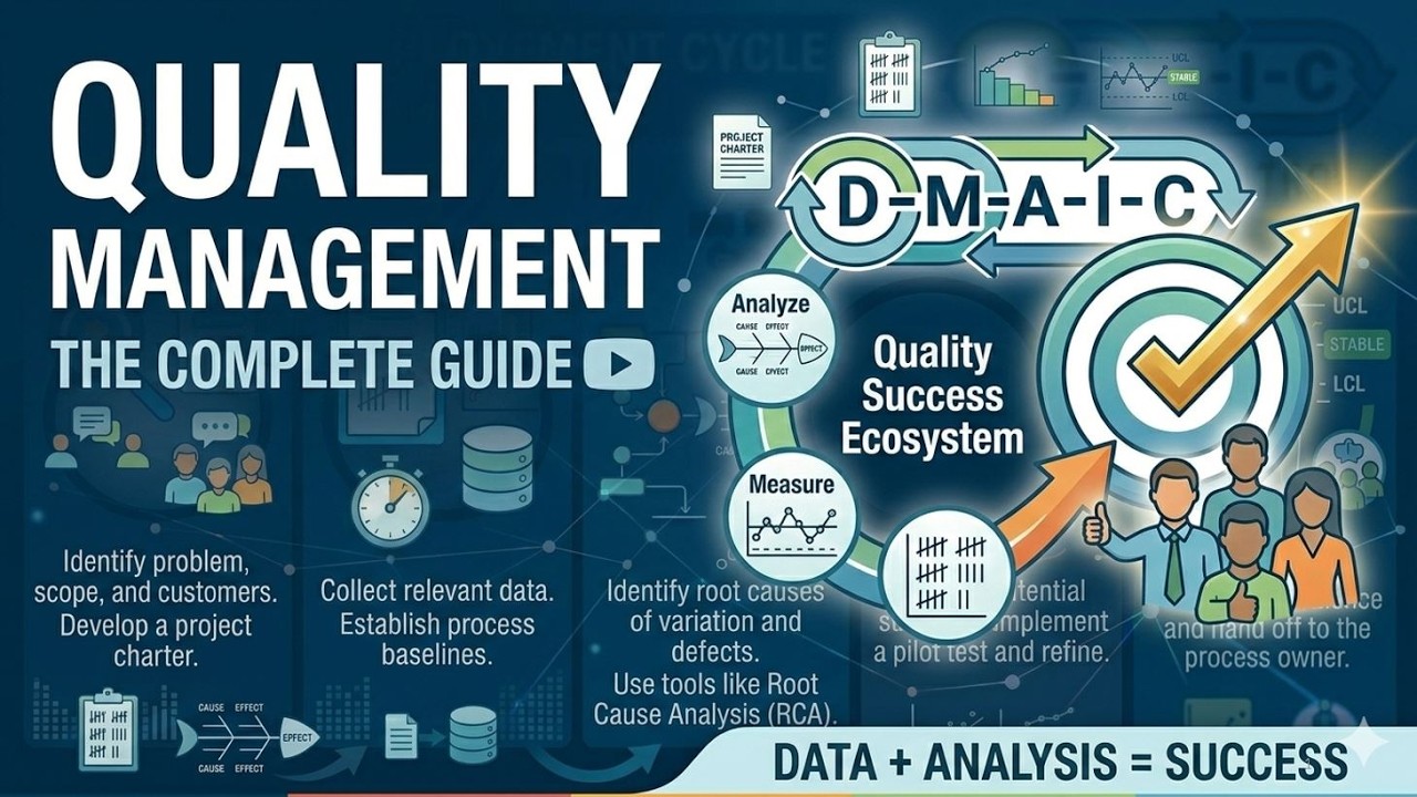 Unit 8 | Quality Management | Essentials of Quality Management & TQM | Deming Principles | DMAIC