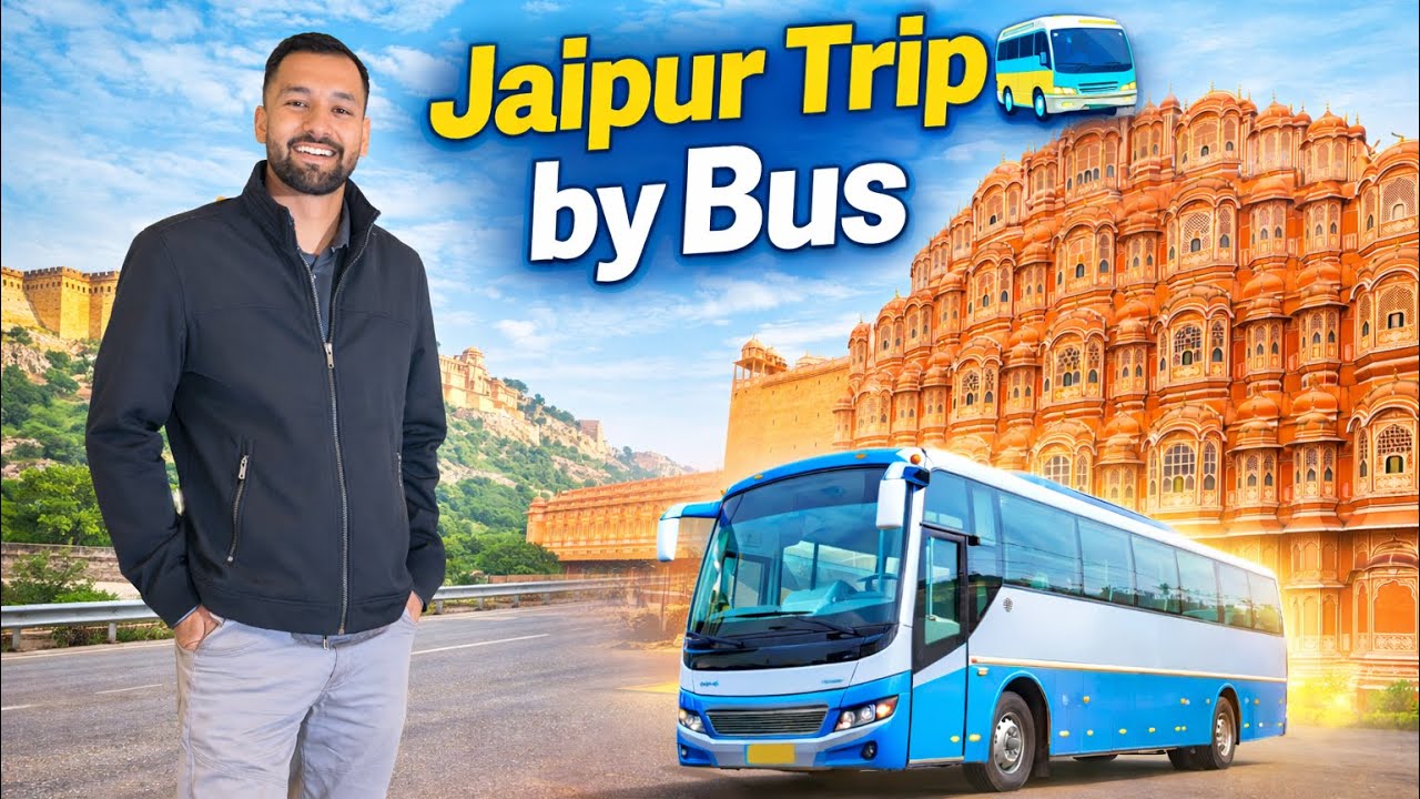 Bus Journey to Jaipur | Full Masti with Friends”❤️