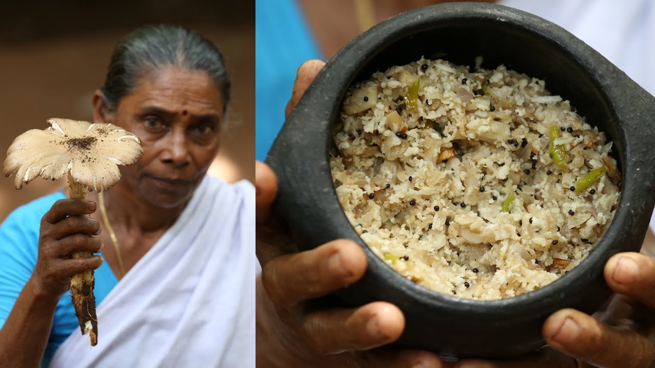 നല്ല നാടൻ കൂൺ തോരൻ | Kerala Style Mushroom Stir Fry - Koon Thoran