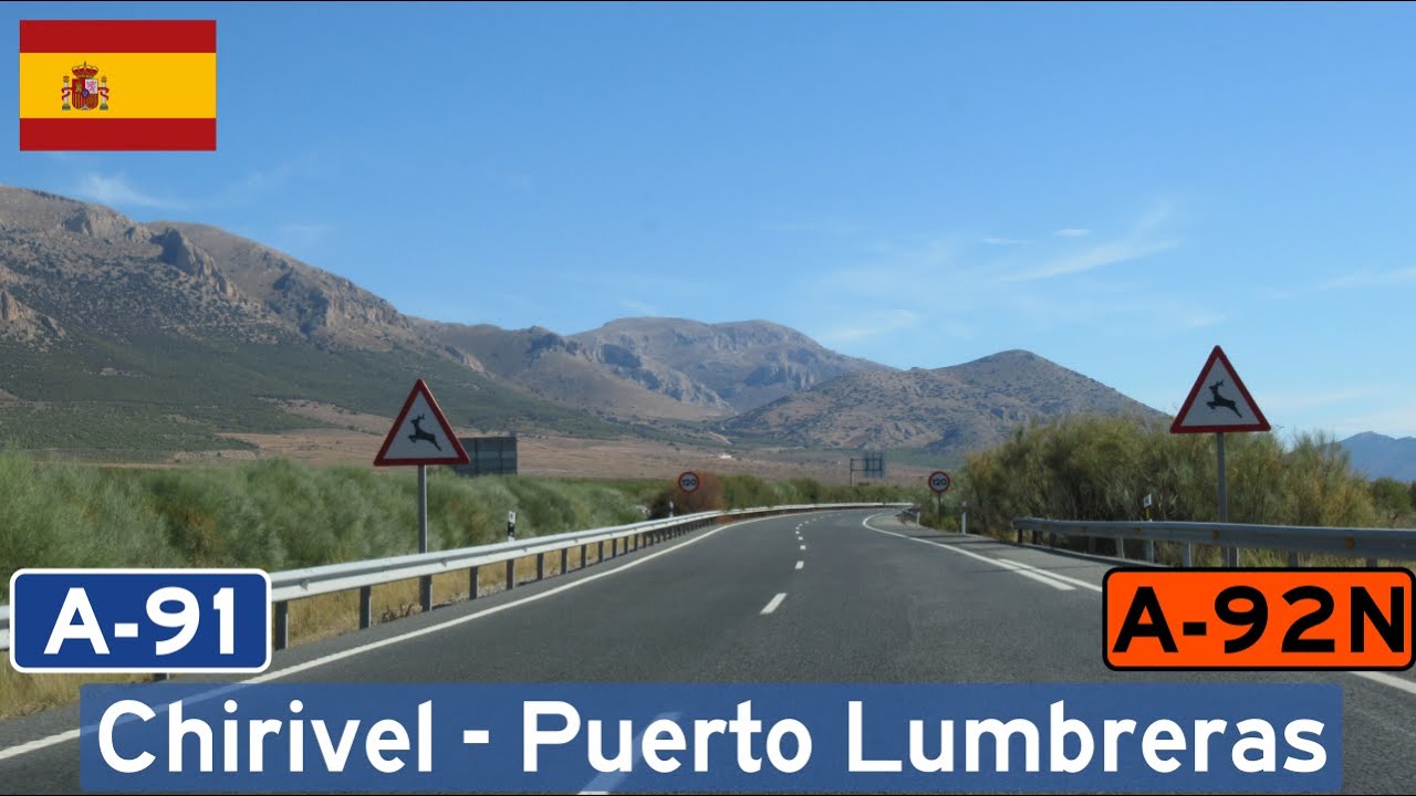 Spain: A-92N + A-91 Chirivel - Puerto Lumbreras