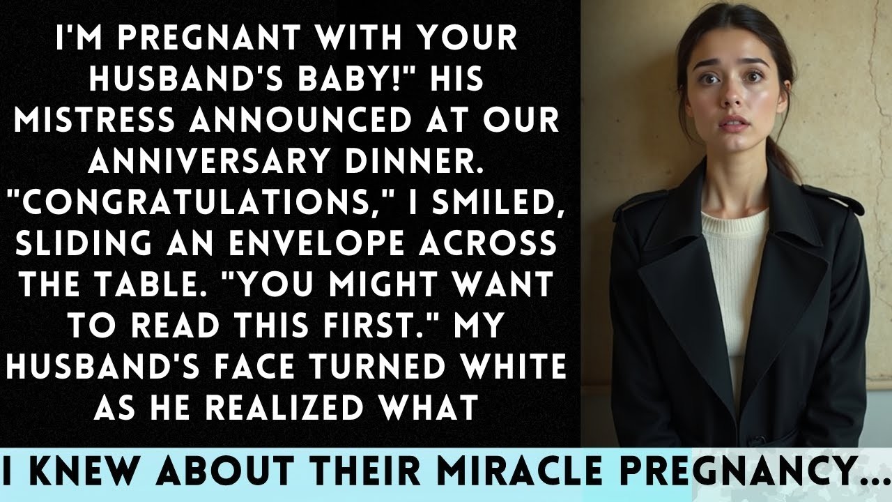 My Husband's Mistress Said I'm Pregnant!  I Said Congratulations And Handed Them Both An Envelope