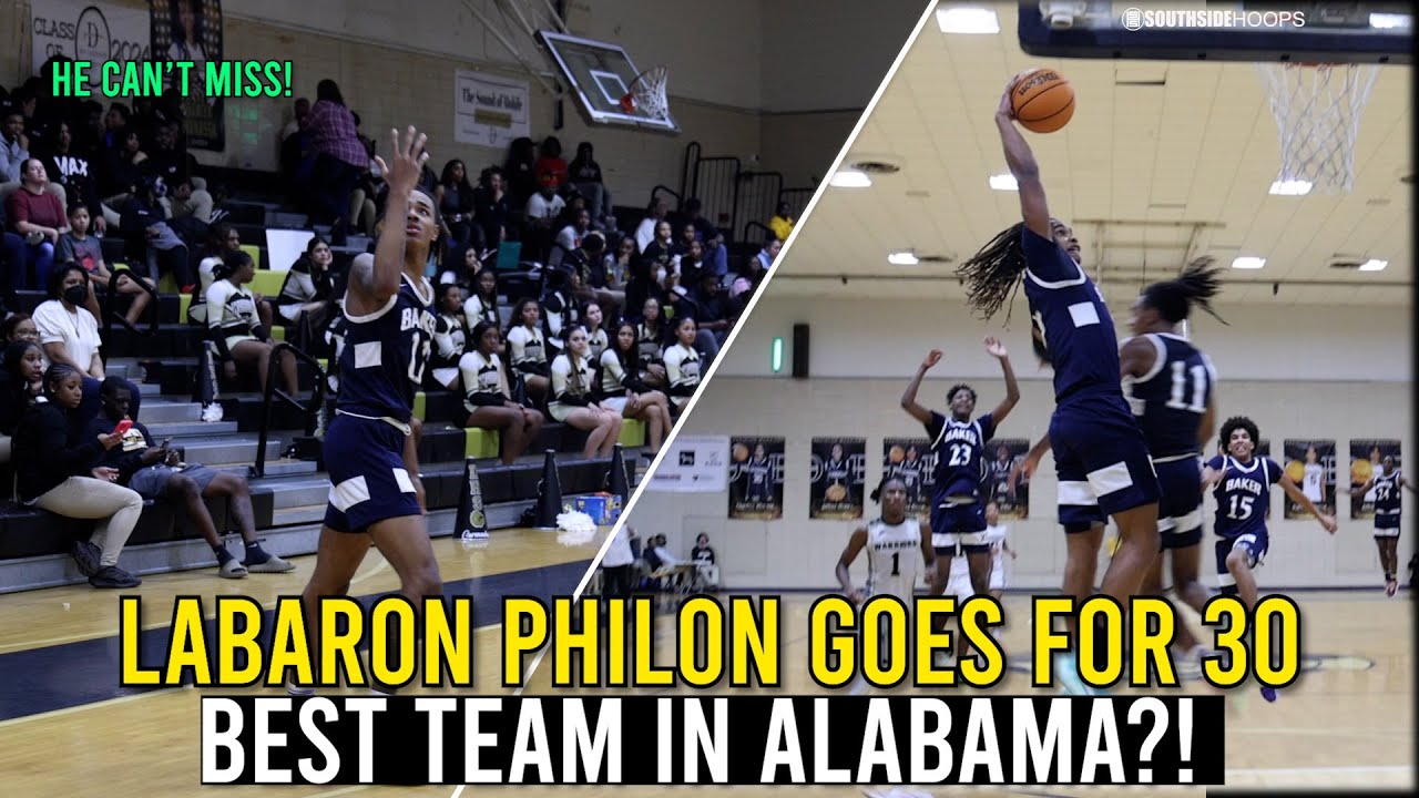 Labaron Philon goes for 30 and makes it look EASY! Is Baker the best team in Alabama?