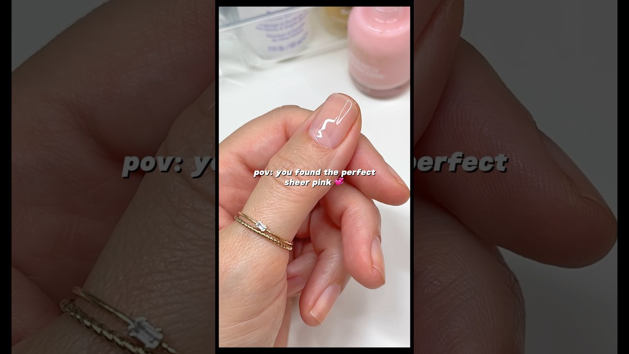 The ✨PERFECT✨ sheer? 😱 #nailpolish #nails