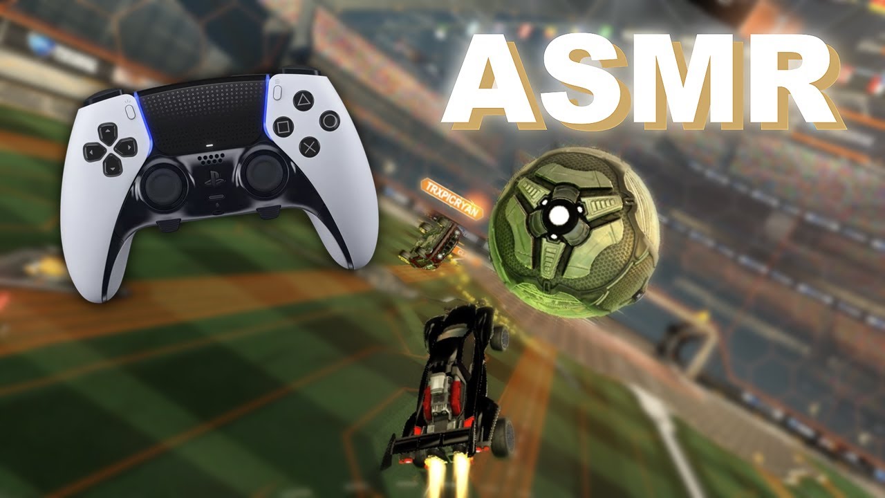 ASMR Gaming Rocket League Competitive Controller Sounds & Whispering