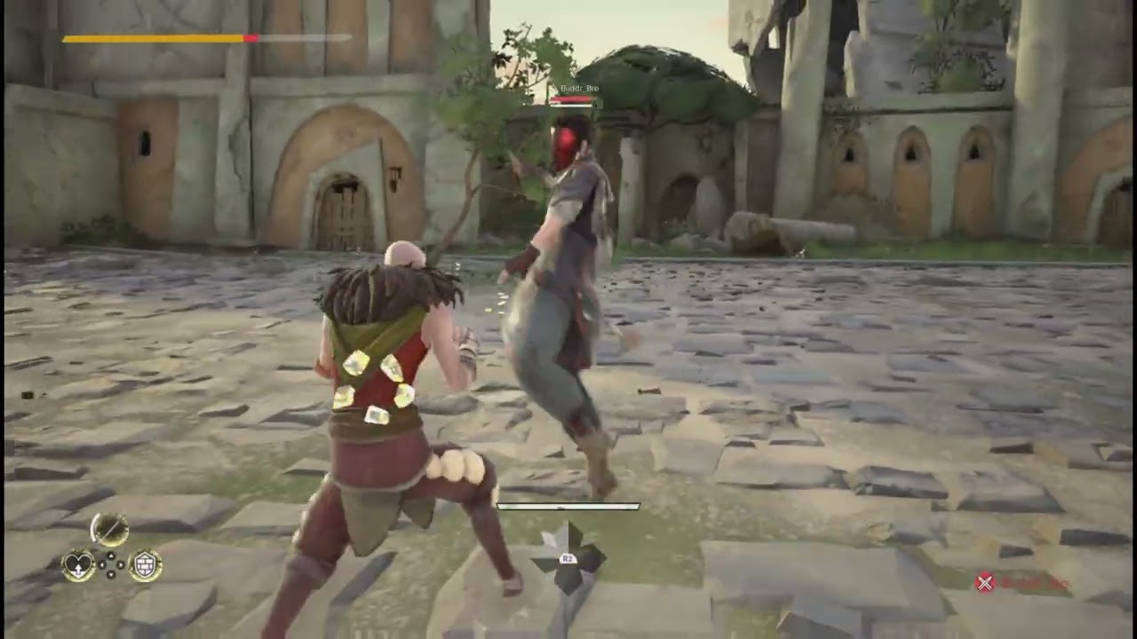a couple of guys beat up each other