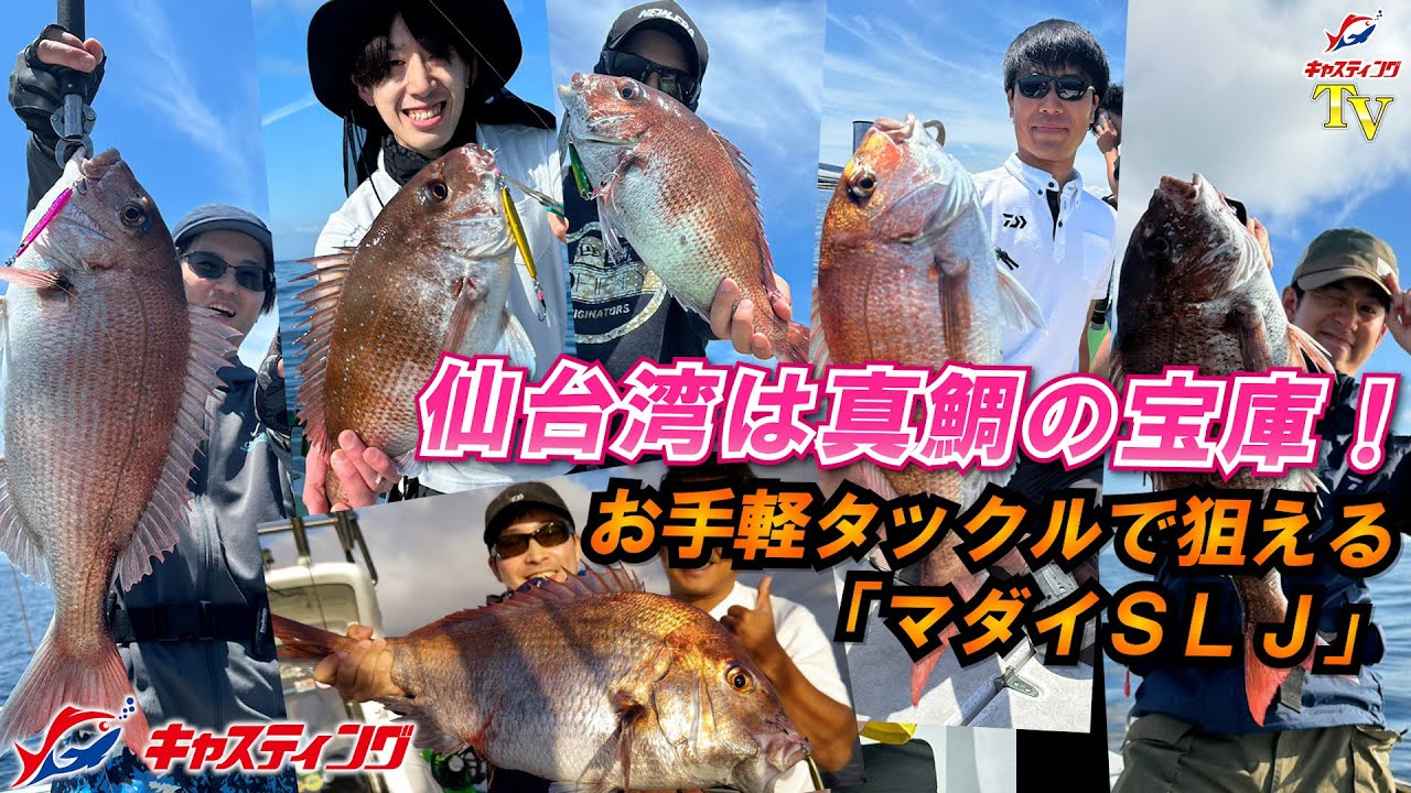 仙台湾は真鯛の宝庫！お手軽タックルで狙える「マダイSLJ」をご紹介！！