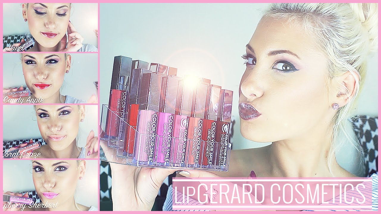 Color Your Smile Lip Swatches by Gerard Cosmetics & Discount Code ♡ Stefy Puglisevich
