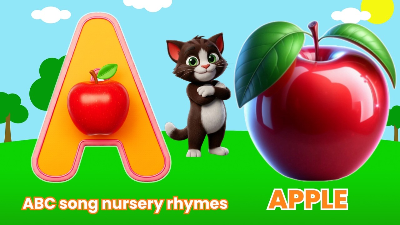A for apple | abcd | Learn Alphabet | A to Z ABC phonics song nursery rhymes l Ep56
