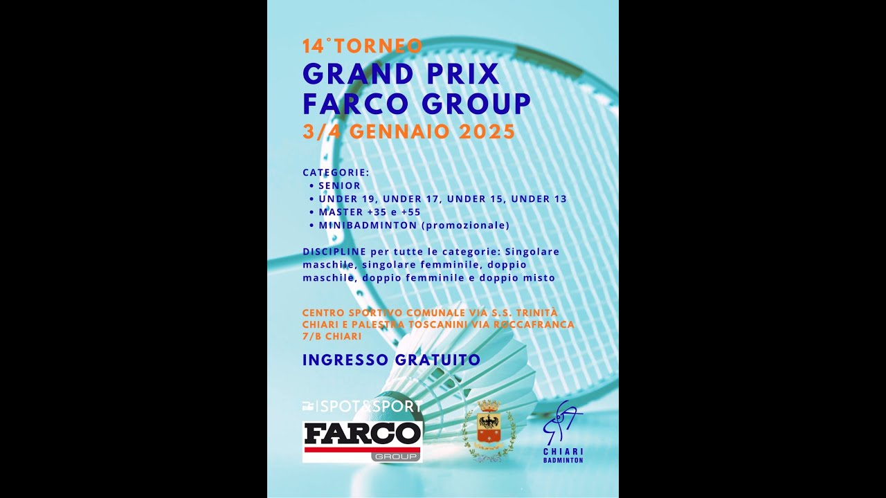 Badminton - 14° GP Chiari - Campo 5