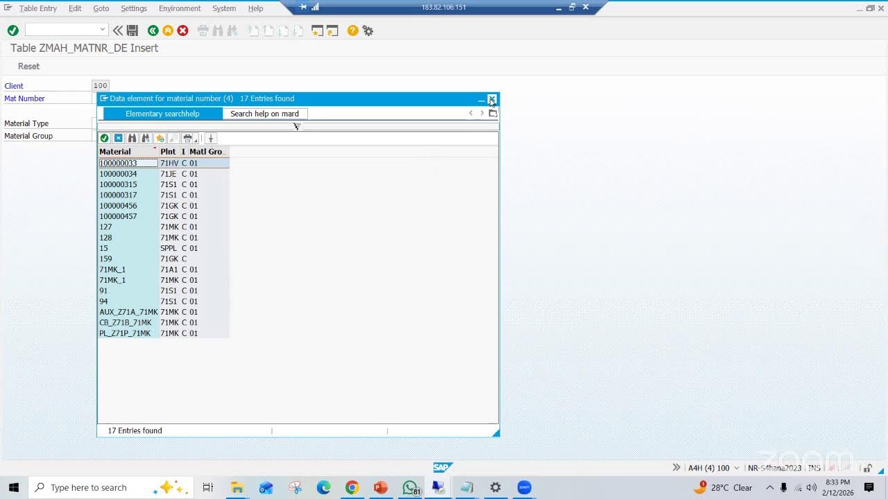 Dec ABAP Batch