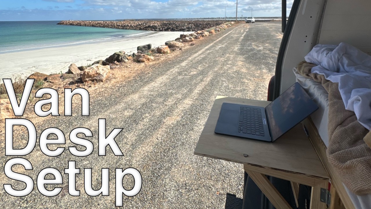 Building a Desk Setup in the back of my van.