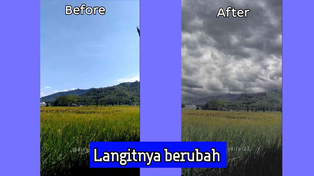 TUTORIAL MENGUBAH LANGIT MENJADI MENDUNG DAN HUJAN