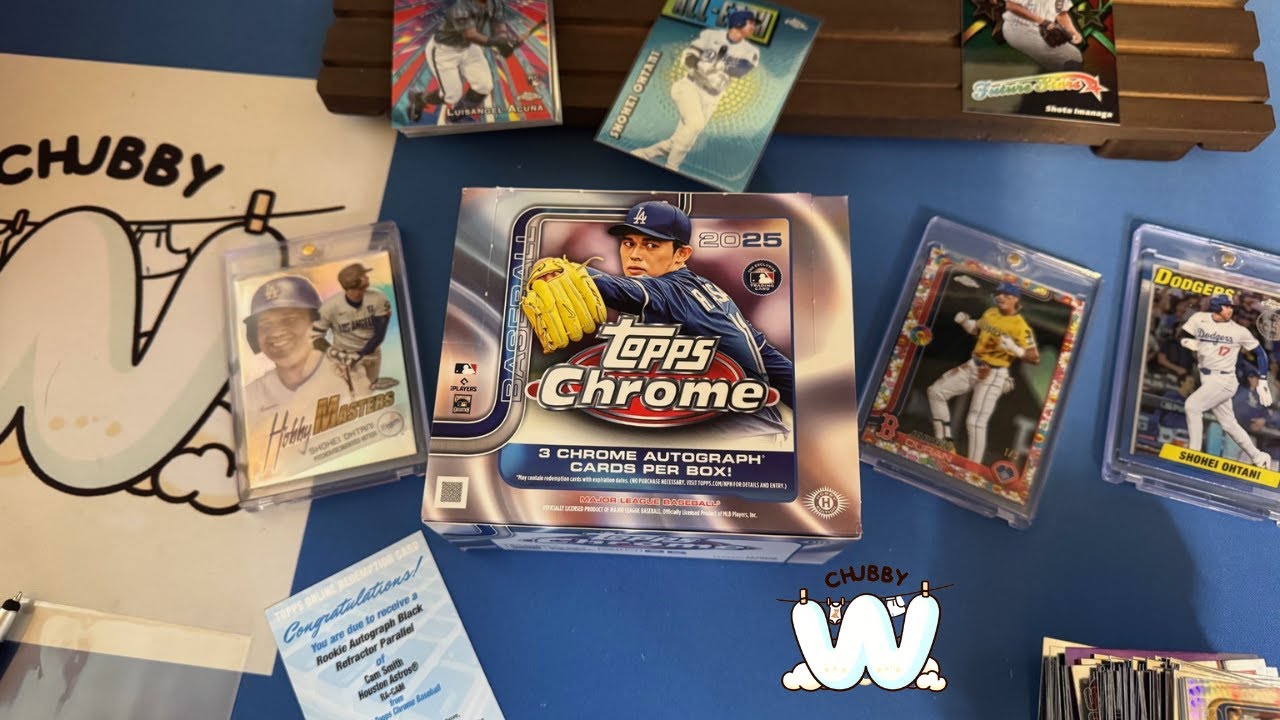 2025 TOPPS CHROME HOBBY JUMBO BOX -Baseball - 3 Autographs - HOBBY MASTERS!