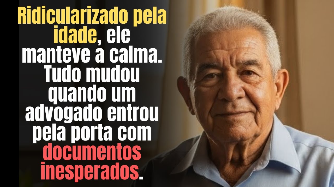 “Você é velho demais pra isso!”, sorri calmamente… até o advogado chegar.