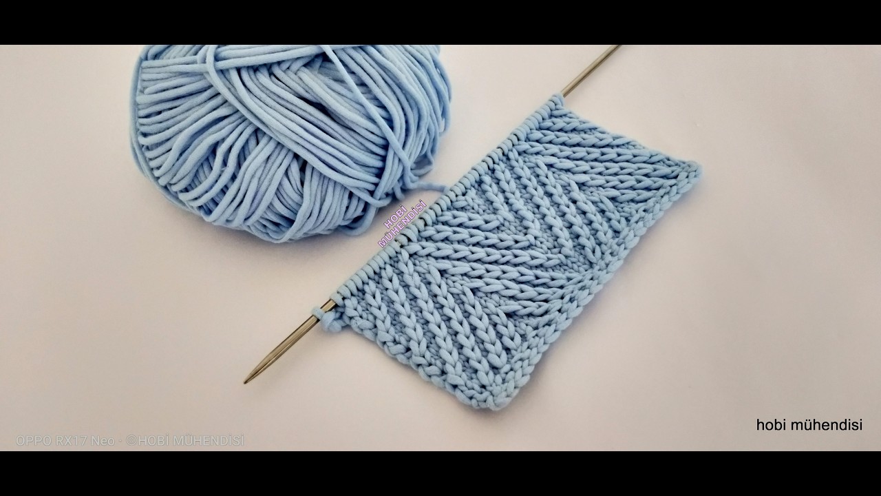   SIRMA GİBİ 😍😍 3D BALIKSIRTI #örgü modeli😏😏😏#fishbone #knittingpattern💐💐