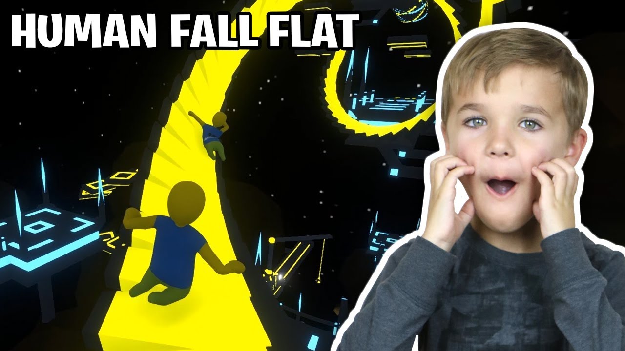 Испытание без гравитации с тремя нубами в Human Fall Flat