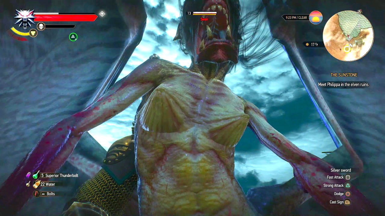 Dead Siren is more beautiful than alive one Witcher 3 Wild Hunt funny moments