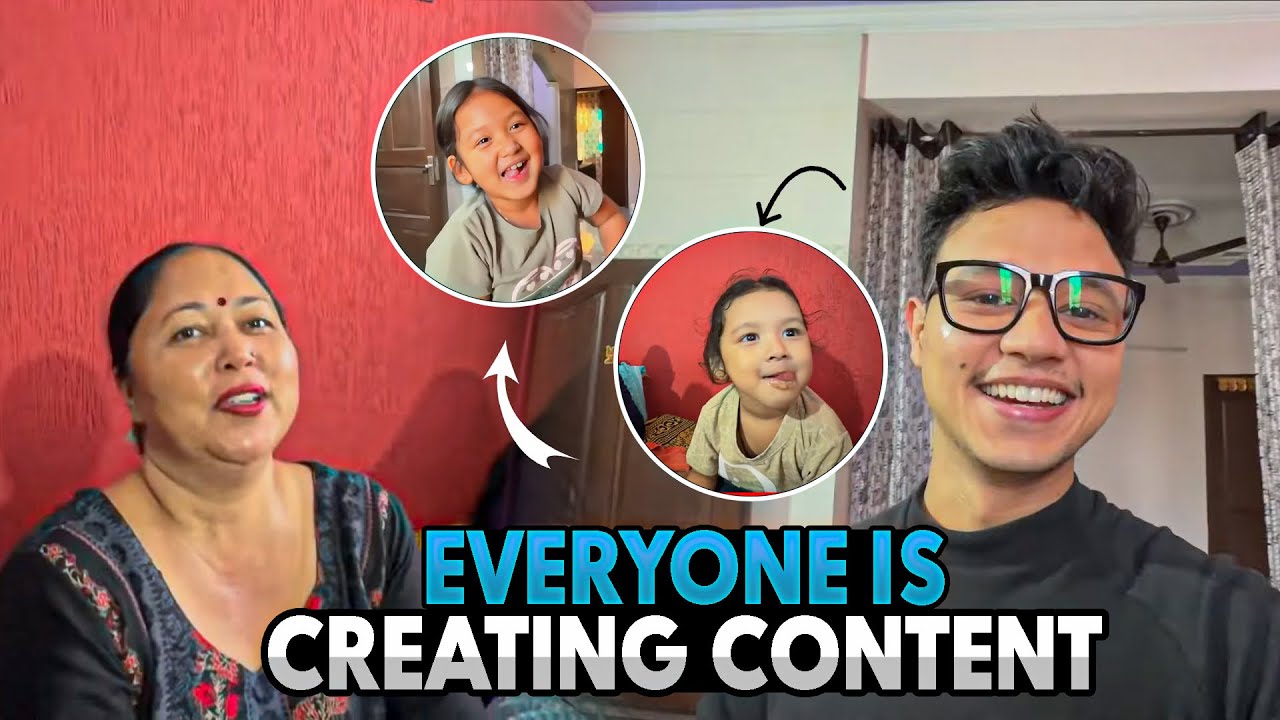 Family mai saare CONTENT CREATION start kar rahe hai!