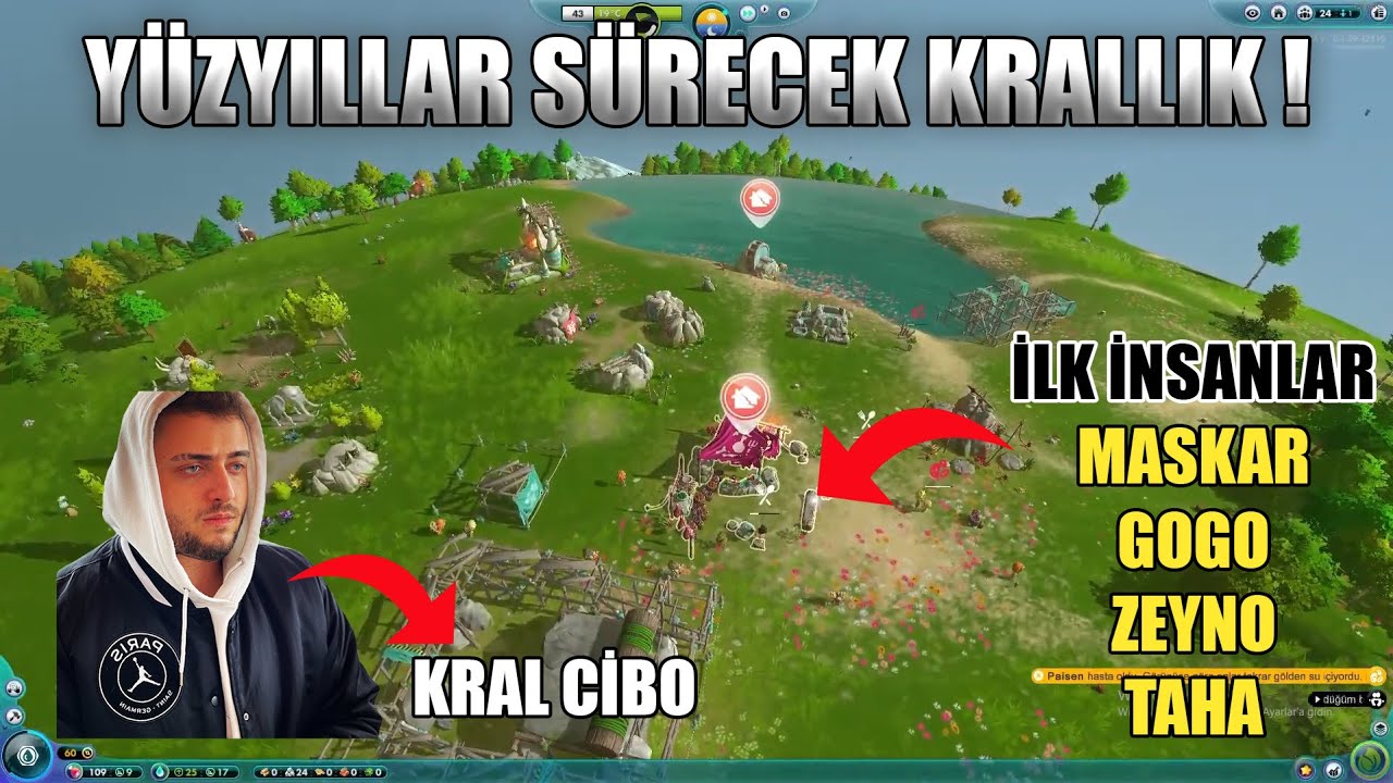 CyberRulz İLK İNSANLIĞI KURUP KRALLIK OLUŞTURUYOR! | The Universim #1
