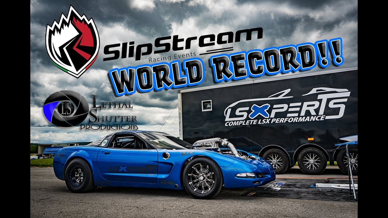 Turbo Corvette Sets World Record at Slipstream 1/2 Mile- 229MPH!!