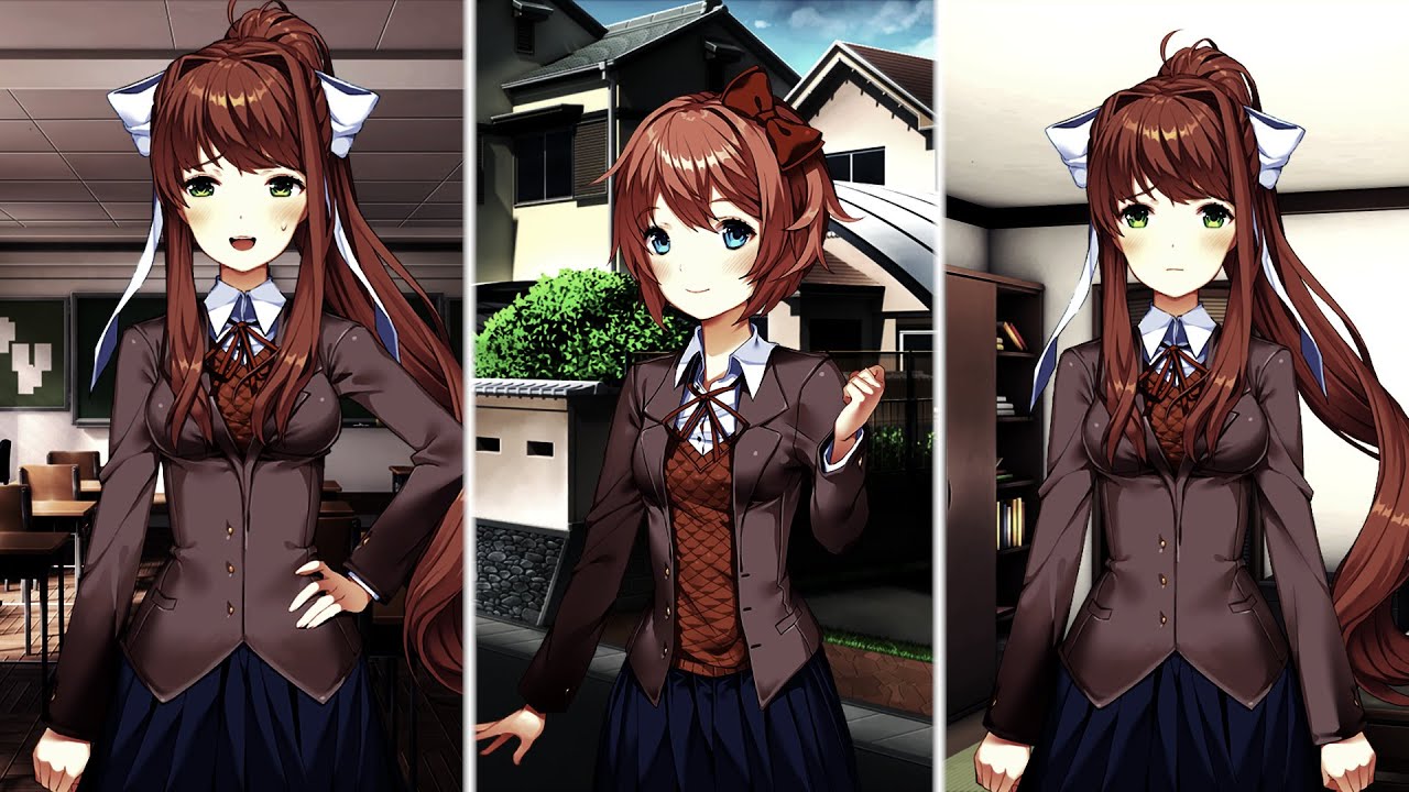 (DDLC Mod) - The dokis visit the MC