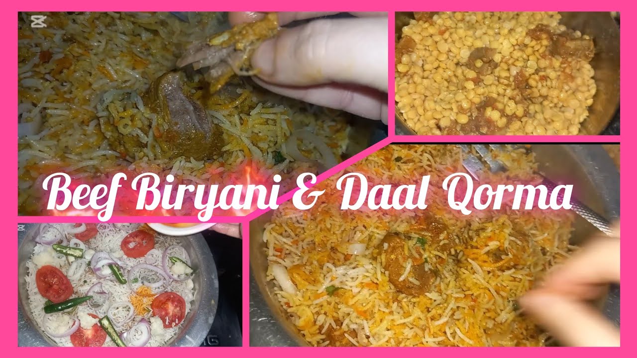 Beef Biryani & Daal Qorma | kainat vlogs official