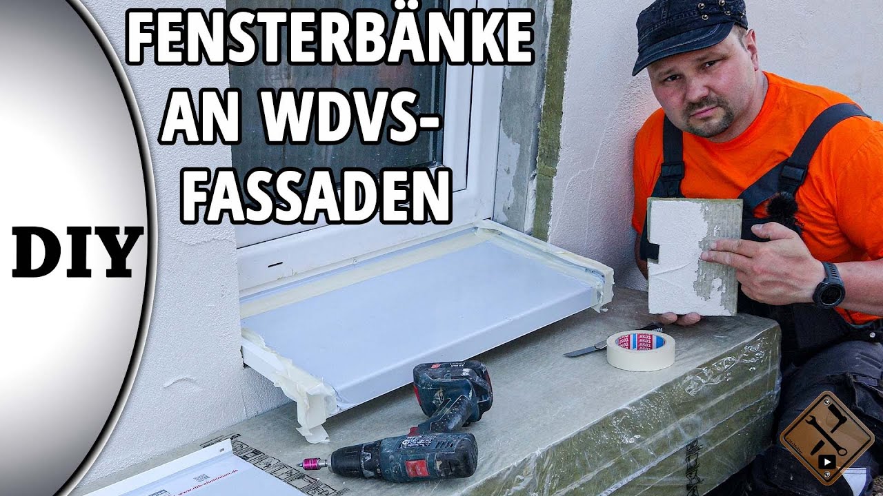 Fensterbank in WDVS einbauen - Anschluss WDSV an Fensterbank (WDVS Fensterbanksystem)