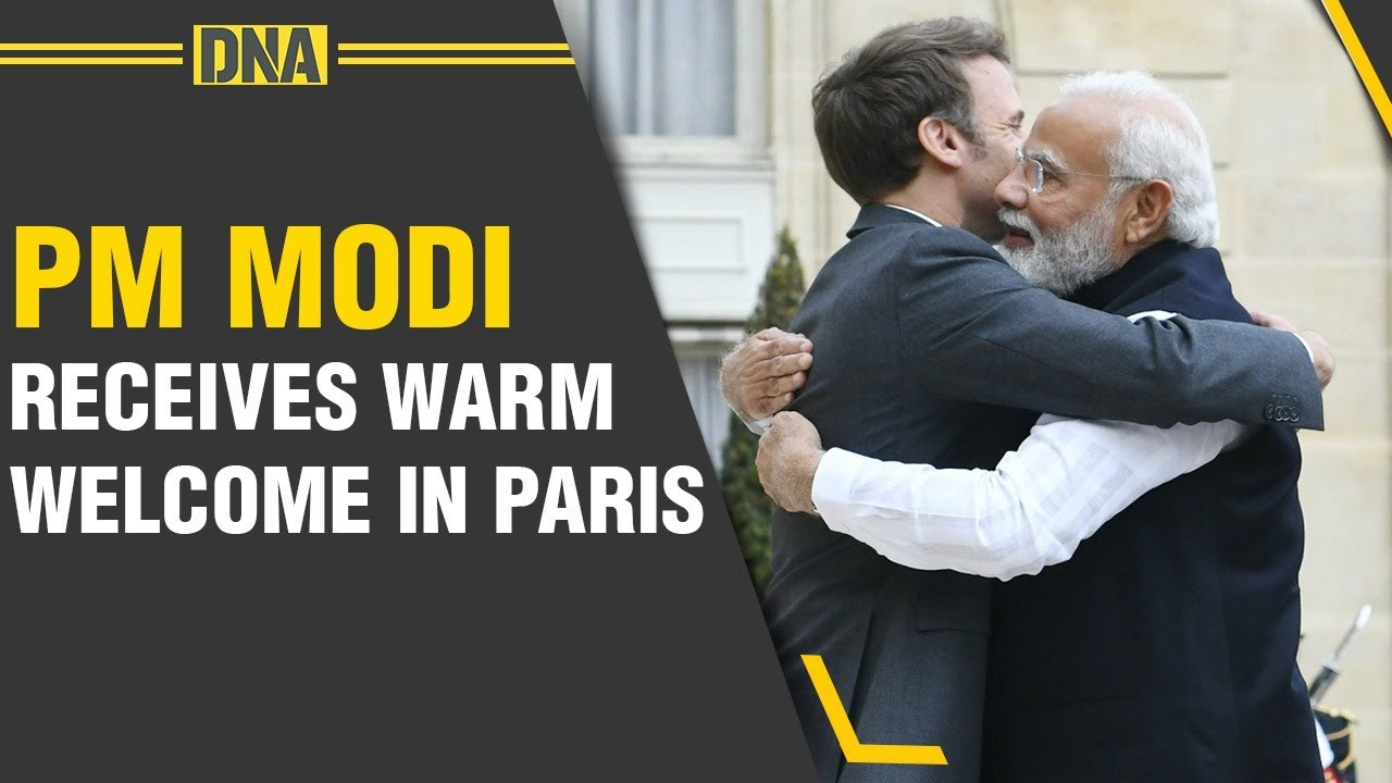 Watch: PM Narendra Modi shares warm hug with French President Emmanuel Macron