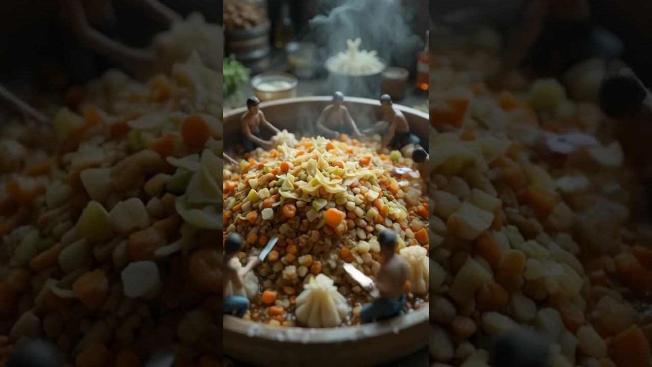 "How Tiny Workers Make Perfect Momos 😍 | 8K Realism!"