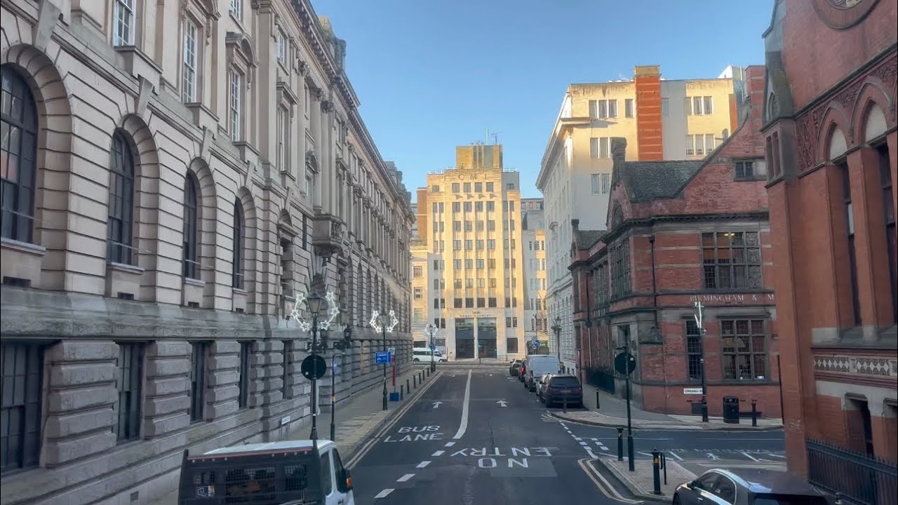 4K 2022 | Afternoon Bus Ride | Birmingham City Centre To West Bromwich | Beautiful architecture