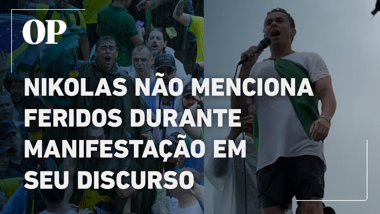Nikolas Ferreira não menciona feridos por queda de raio durante discurso em manifestação