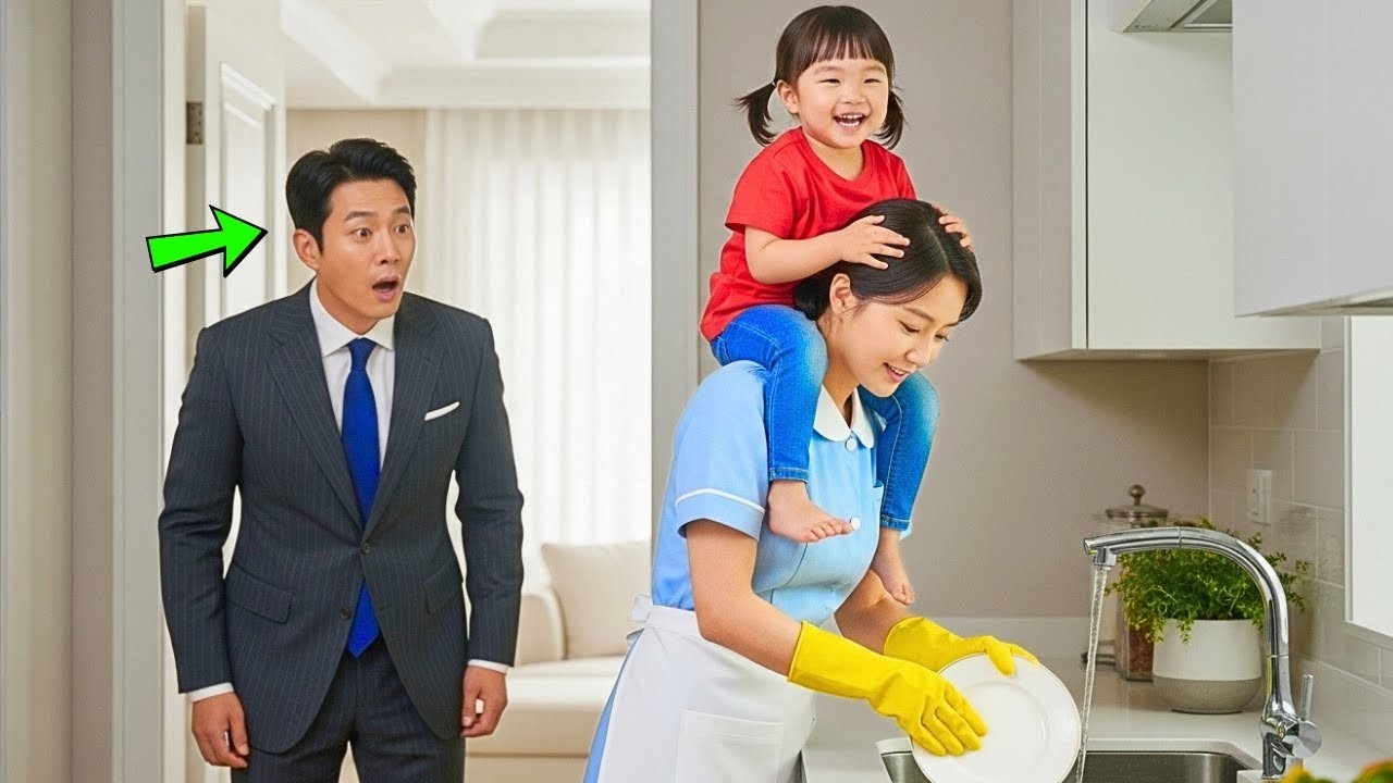 재벌은 평소보다 일찍 집에 돌아왔고… 그가 본 광경에 거의 기절할 뻔했다!