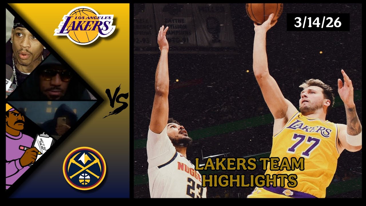Lakers Team Highlights vs Nuggets reaction W/ Coaches Den