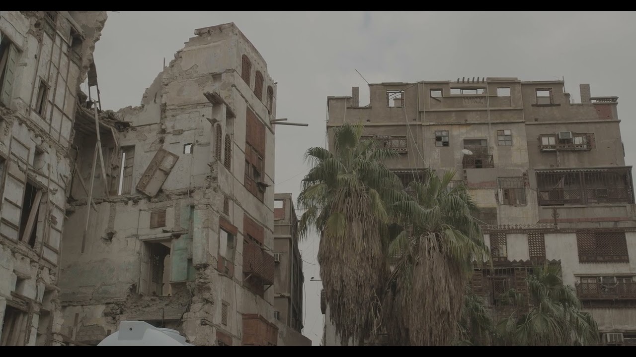 Old houses with wooden mashrabiya in al-Balad quarter, Mecca province, Jeddah, Saudi Arabia