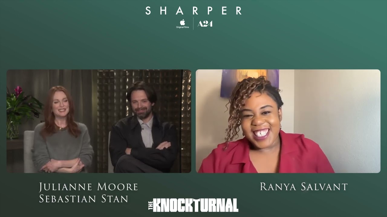 Justice Smith, Briana Middleton, Julianne Moore, Sebastian Stan & More Talk New Movie 'Sharper'