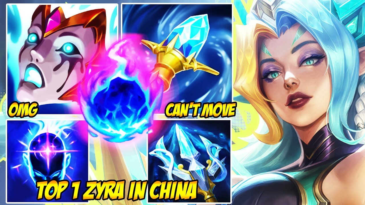 WILD RIFT CHINA TOP 1 ZYRA - SHE TURNED THE GROUND INTO A DEATH TRAP