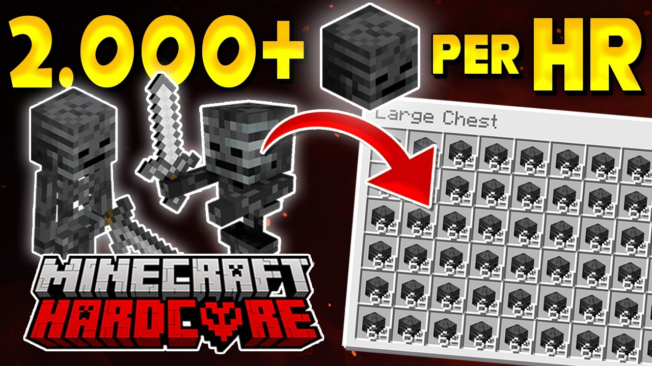 I Built an INSANE WITHER SKELETON Farm in my Hardcore Minecraft Forever World
