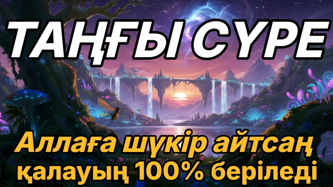 ТАҢЕРТЕҢ ҮЙДЕ ОСЫ СҮРЕНІ ҚОСЫҢЫЗ! 💯 ЖАМАНДЫҚ ҚАШАДЫ, БЕРЕКЕ МЕН БАЙЛЫҚ ЖАҢБЫРДАЙ ЖАУАДЫ! 🤲✨