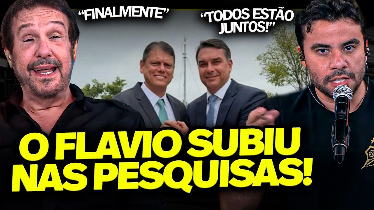 URGENTE! FLAVIO BOLSONARO E TARCÍSIO DE UNEM PARA A DIREITA DERROTAR LULA E PÂNICO ANALISA