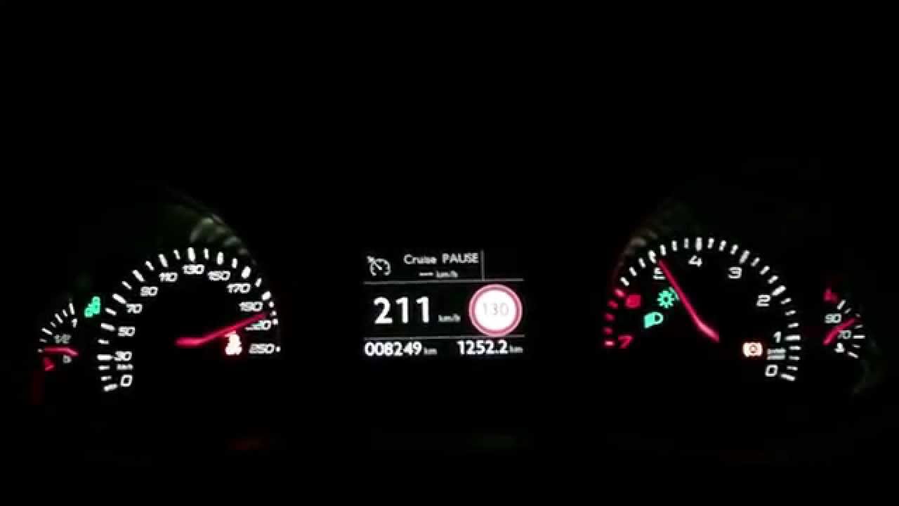 Peugeot 308 GT 2015 - acceleration 0-240 km/h and more dynamic tests