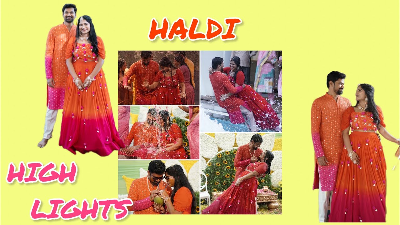 Divija & Sai's Haldi highlights✨ . A perfect start to our togetherness #Couple_Haldi🧡