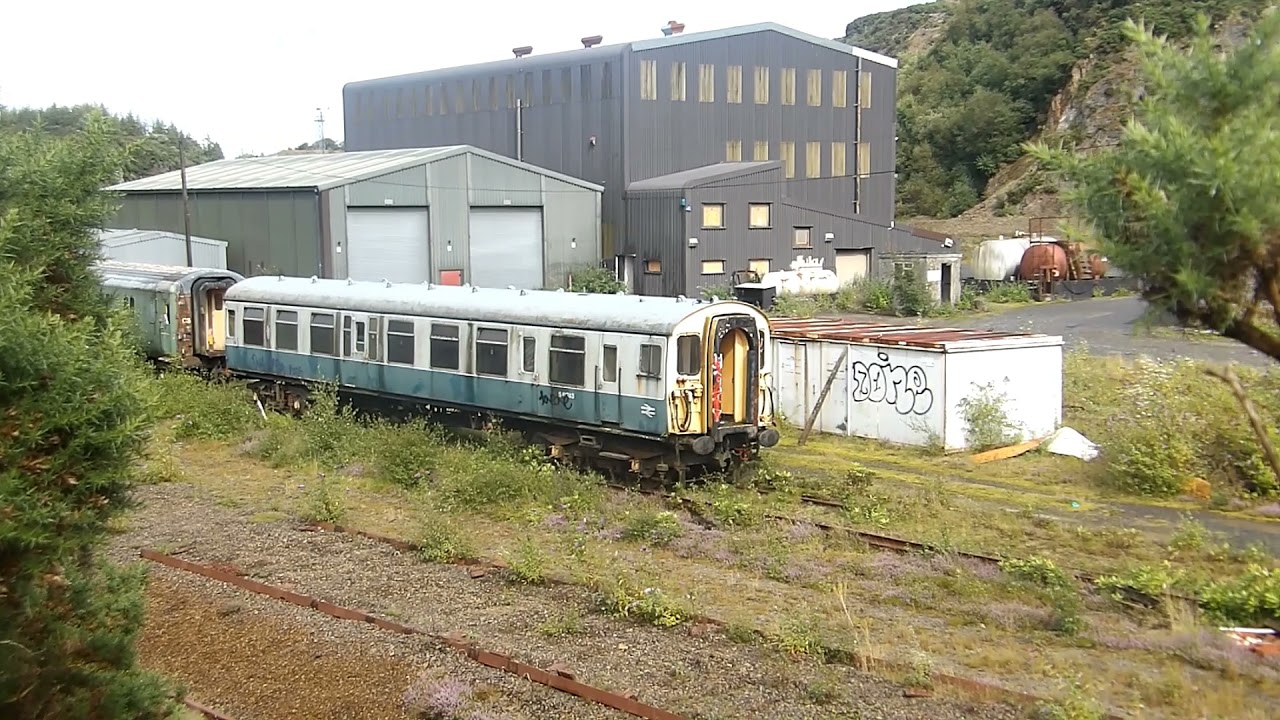Abandoned coaches at Meldon Quarry
