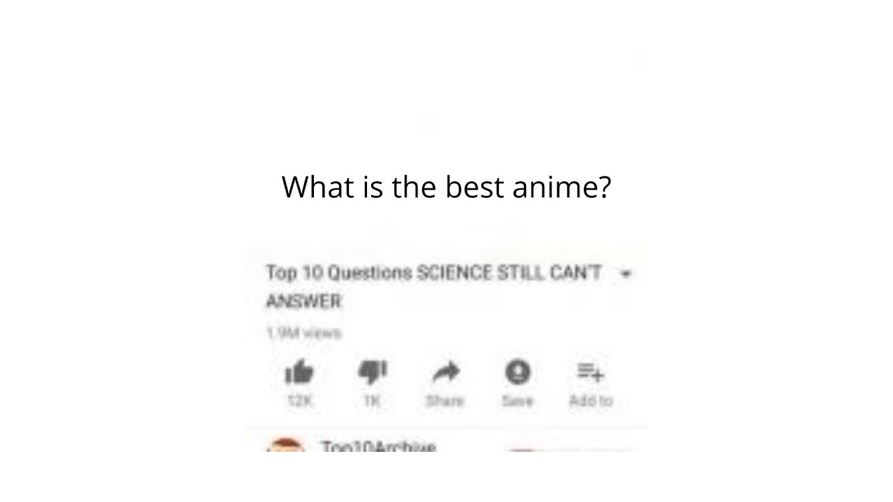 What is the best anime?